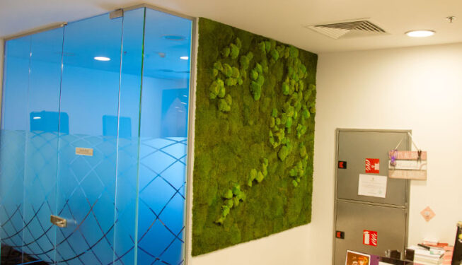 Preserved Green wall at Qatar Financial Center